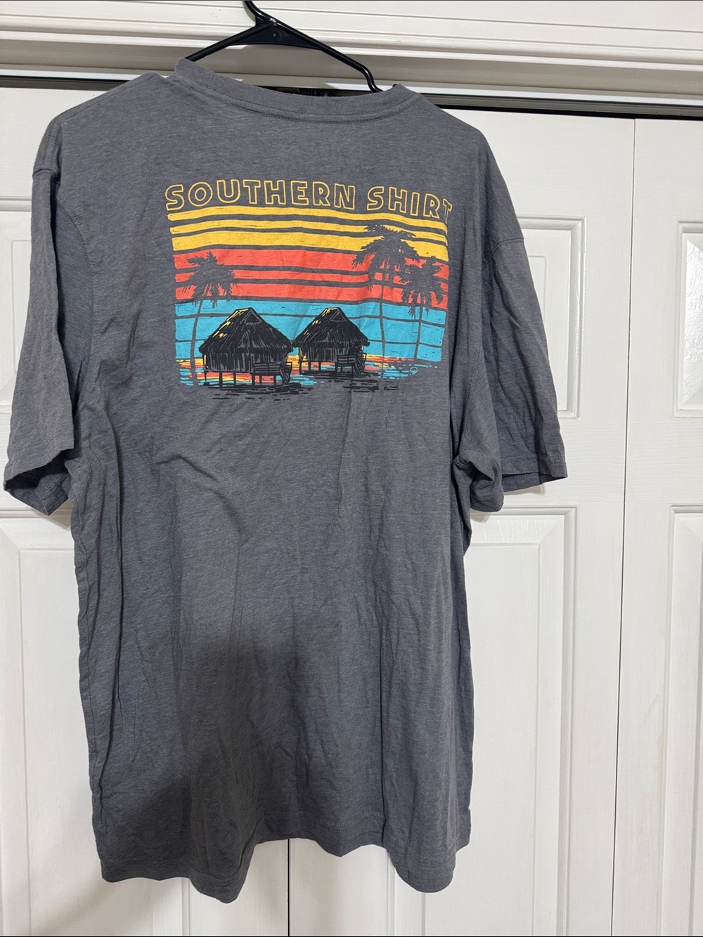 The Southern Shirt Company Charcoal Tee with Sunset Graphic